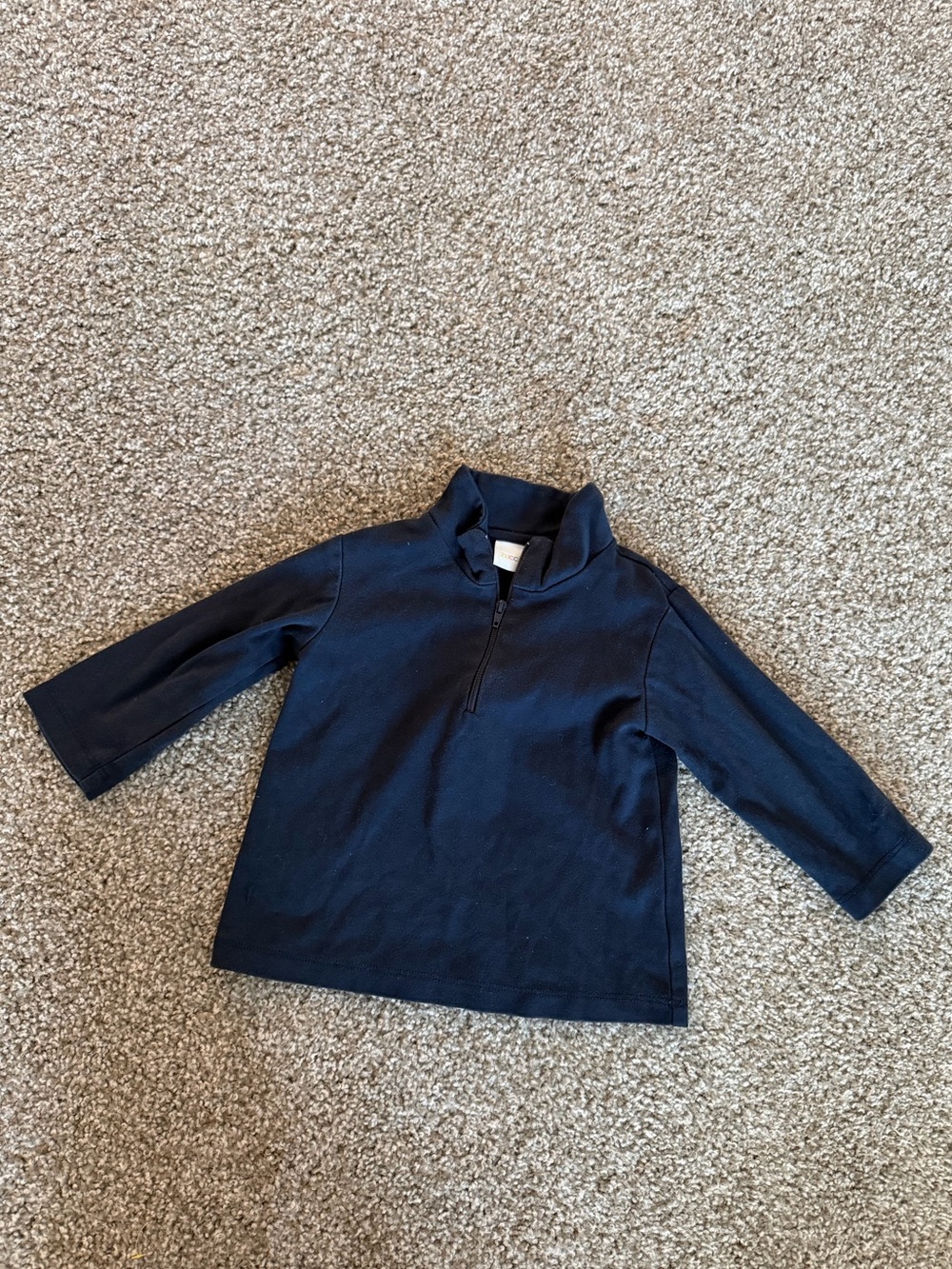Zucchini Kids Navy Quarter-Zip Pullover Top Size 12M